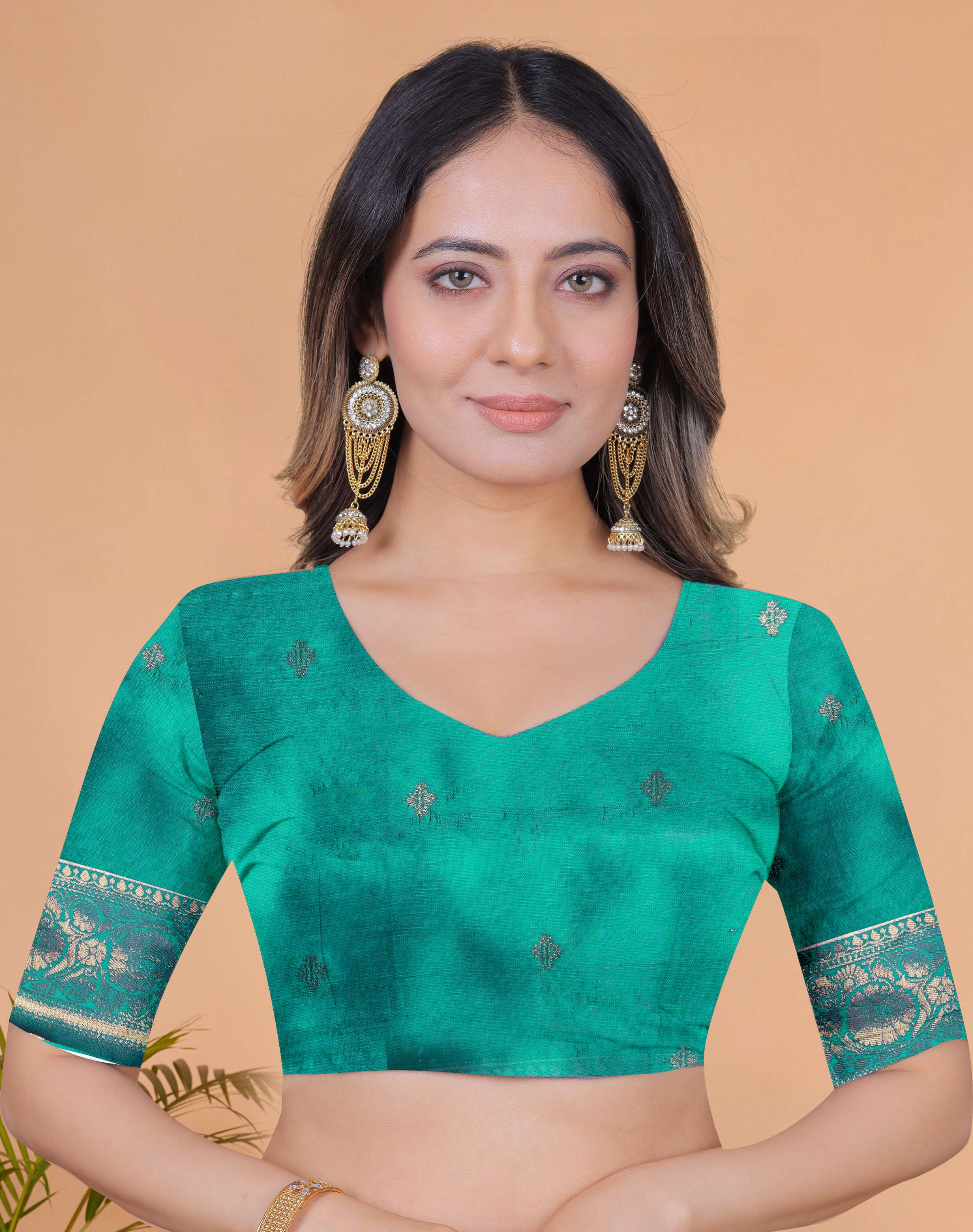 Light Lavender & Teal Green Banarasi Silk Saree with Antique Gold Zari | Wedding, Festival & Traditional Ethnic Wear