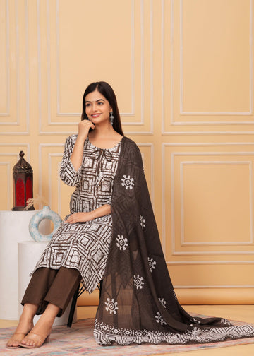 Pure cotton suit set for women