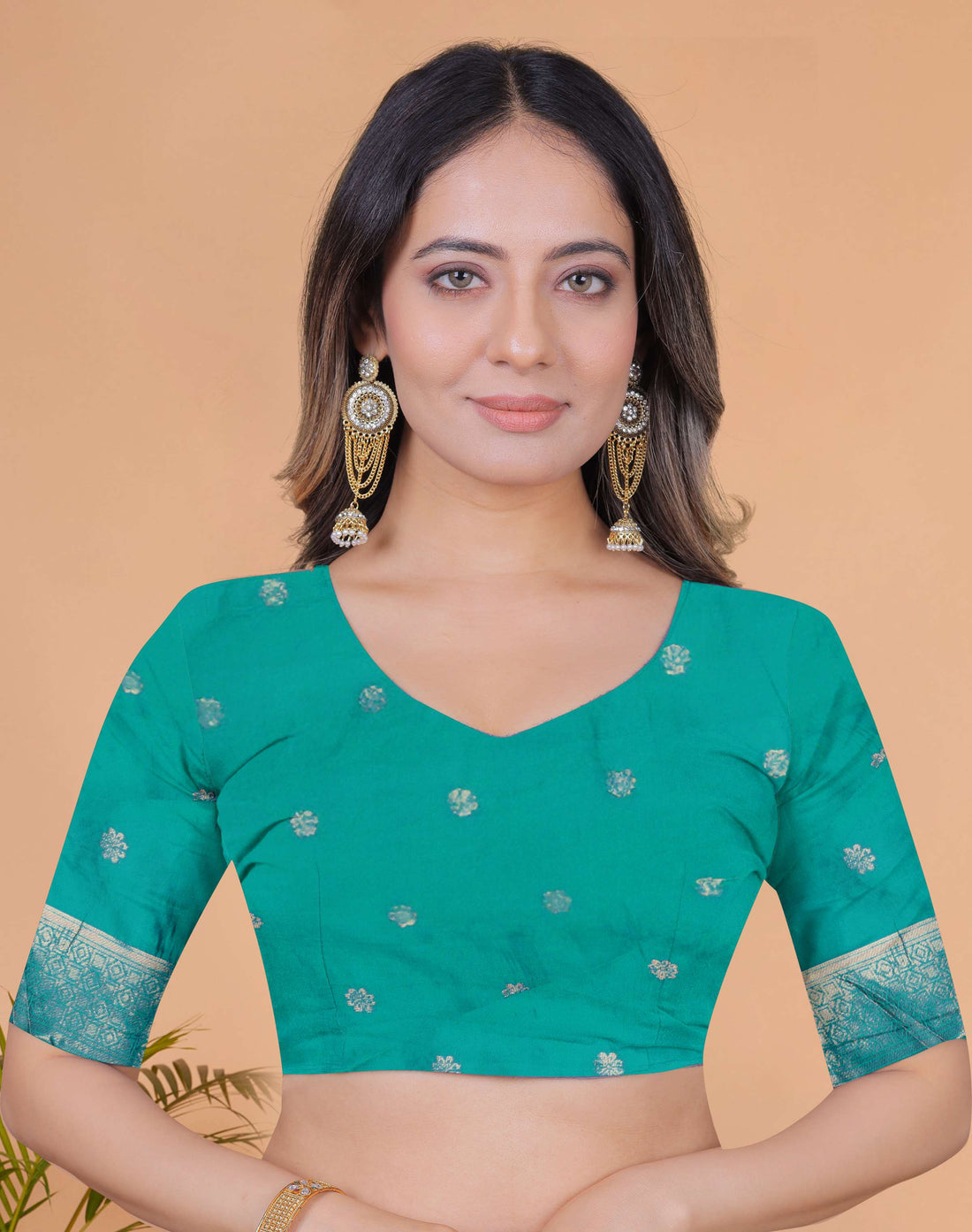 Emerald Elegance Banarasi Silk Saree with Lavender Base, Green Zari Border & Peacock Motifs | Wedding, Festive & Traditional Wear