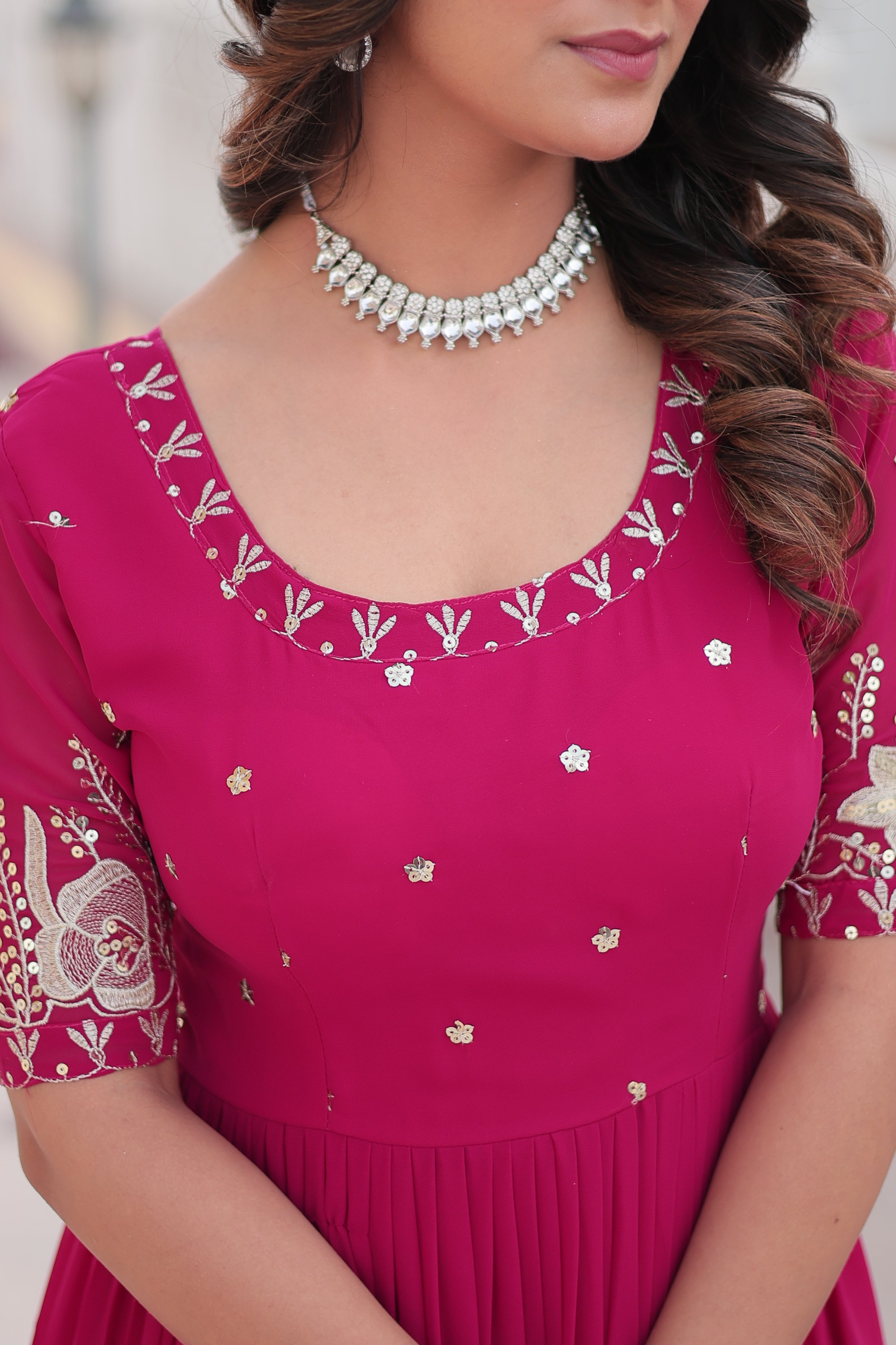 Beautiful Designer Zari Gown