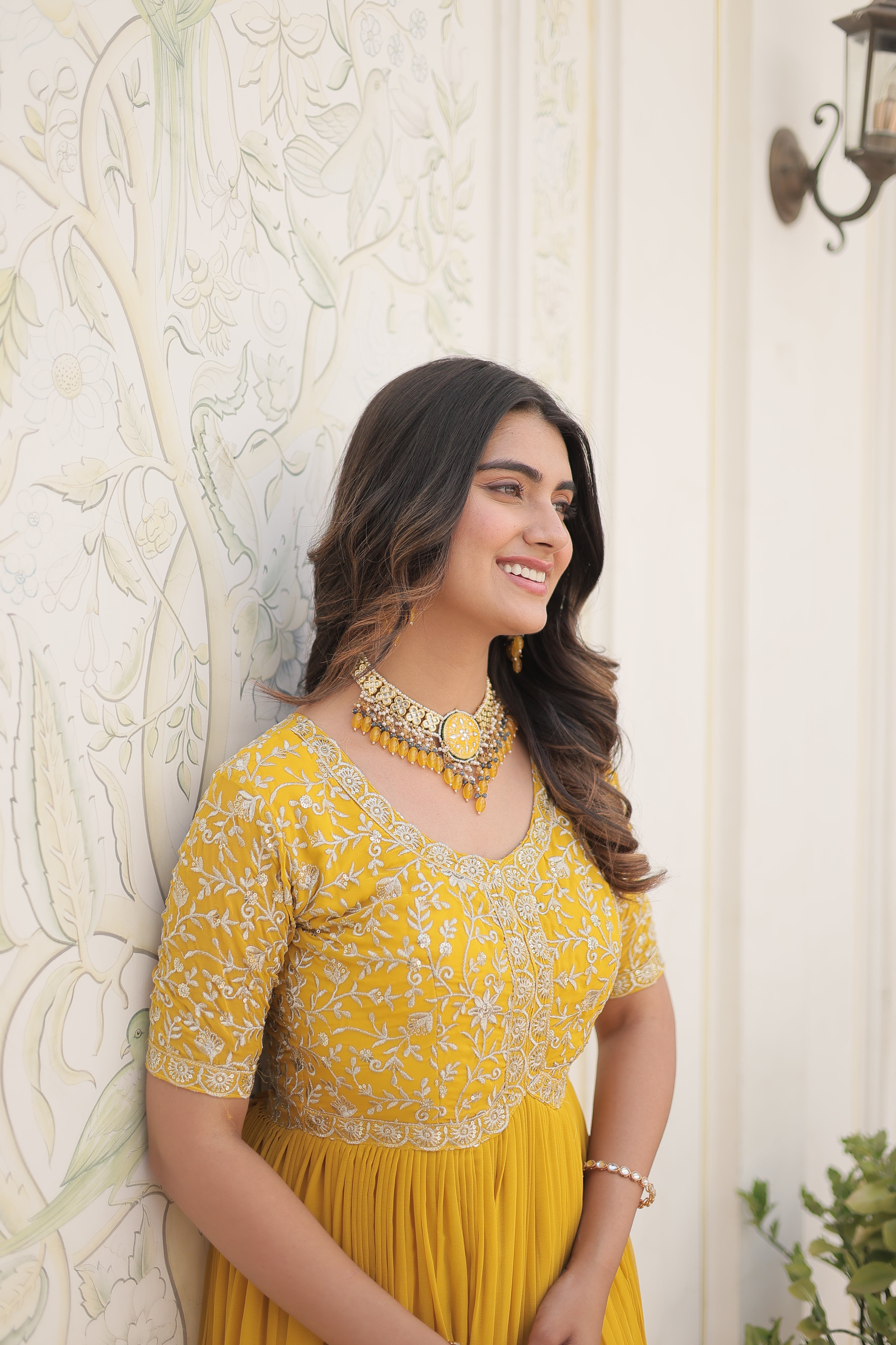 Designer Embroidered Floor-Length Gowns