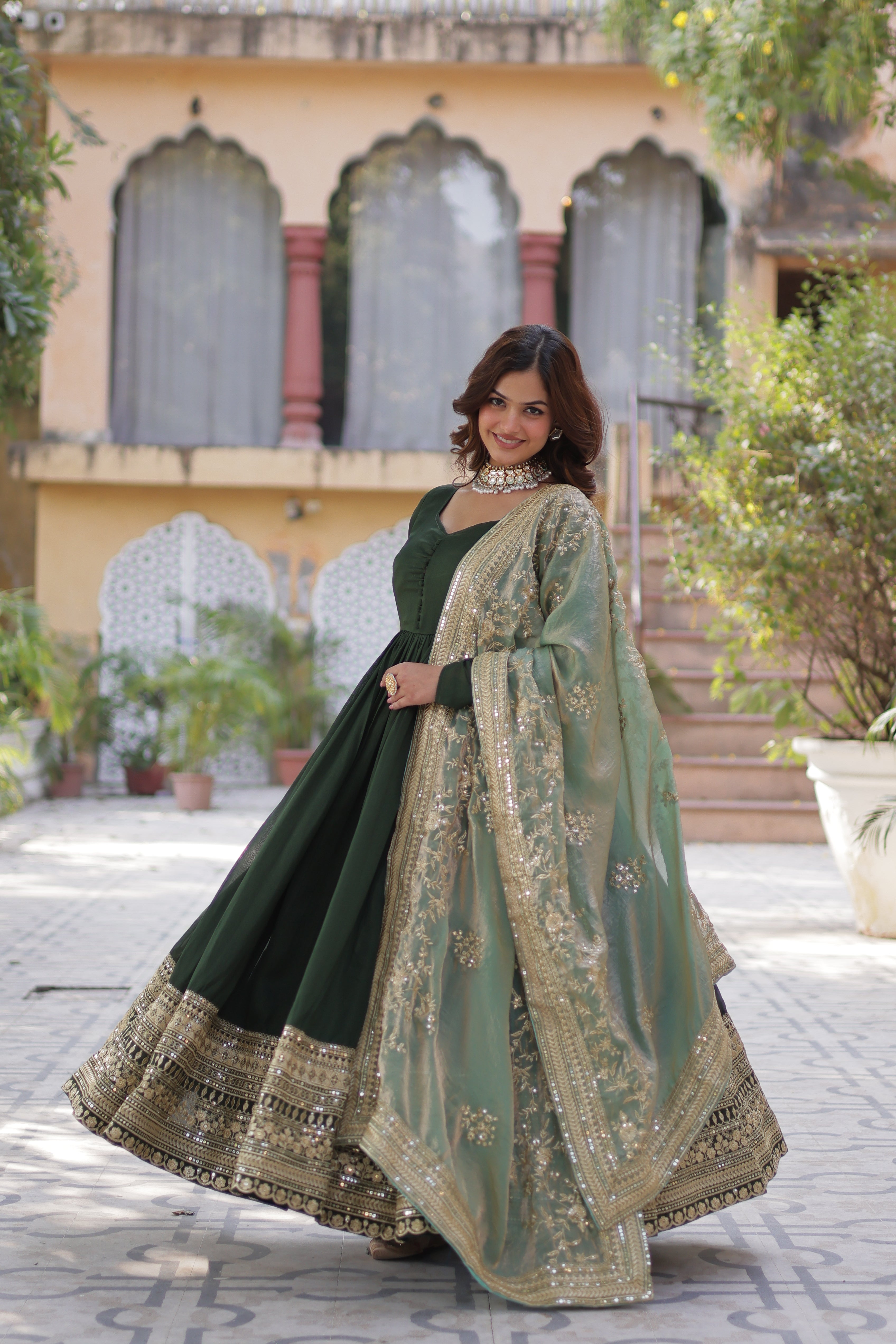 Beautiful Shimmer Rich Sequins Gown