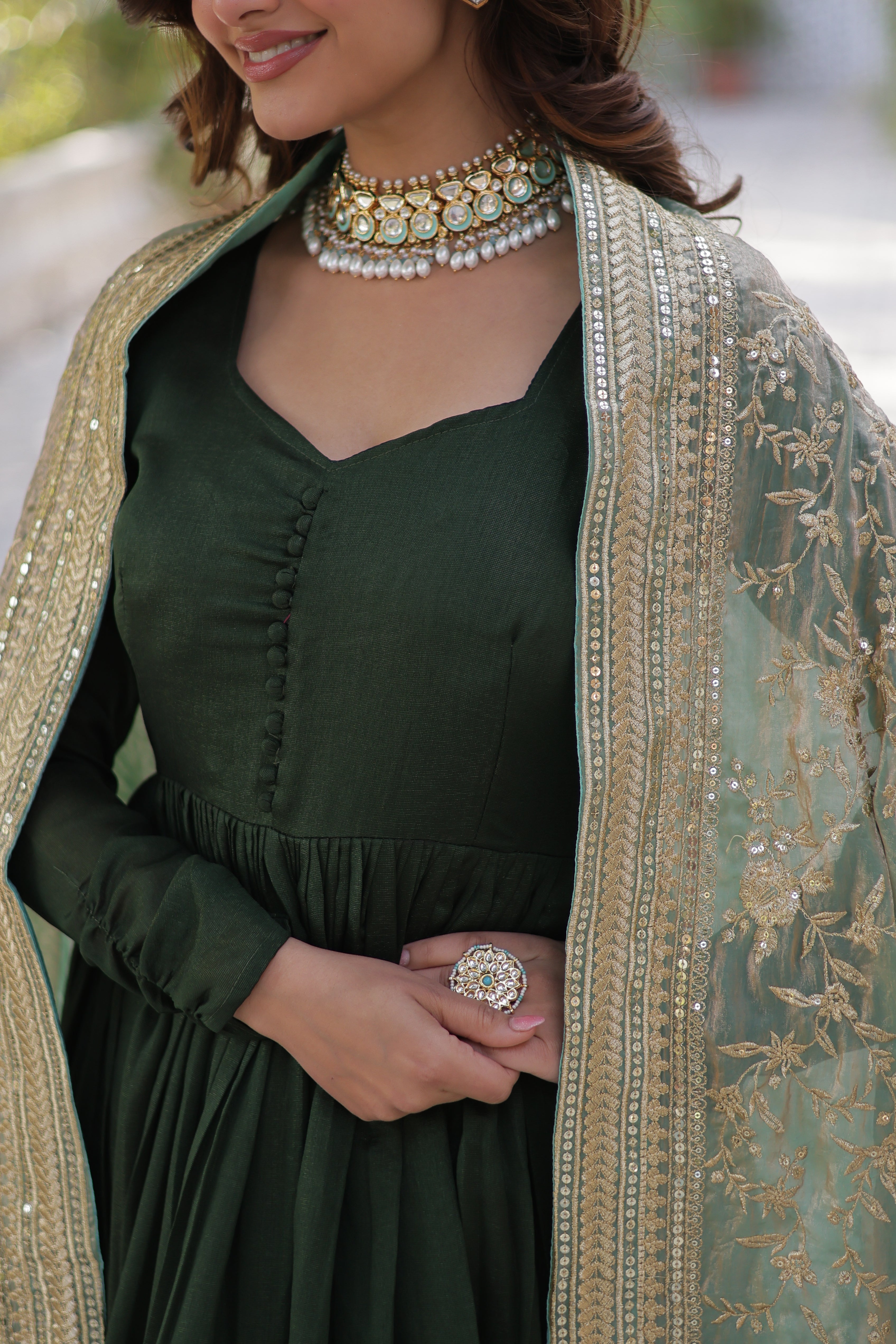 Beautiful Shimmer Rich Sequins Gown