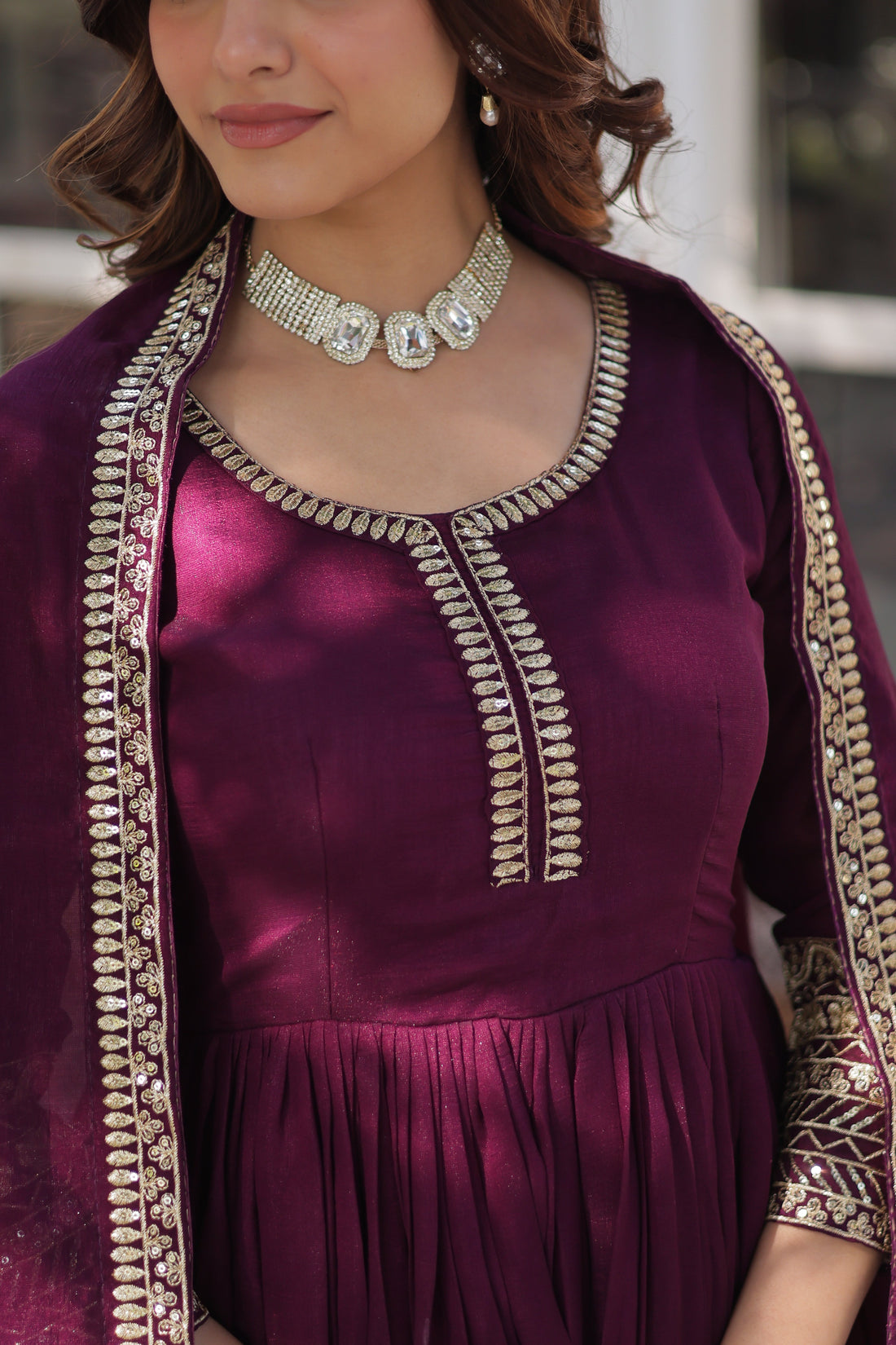 Royal Shimmer Rich Sequin Work Gown