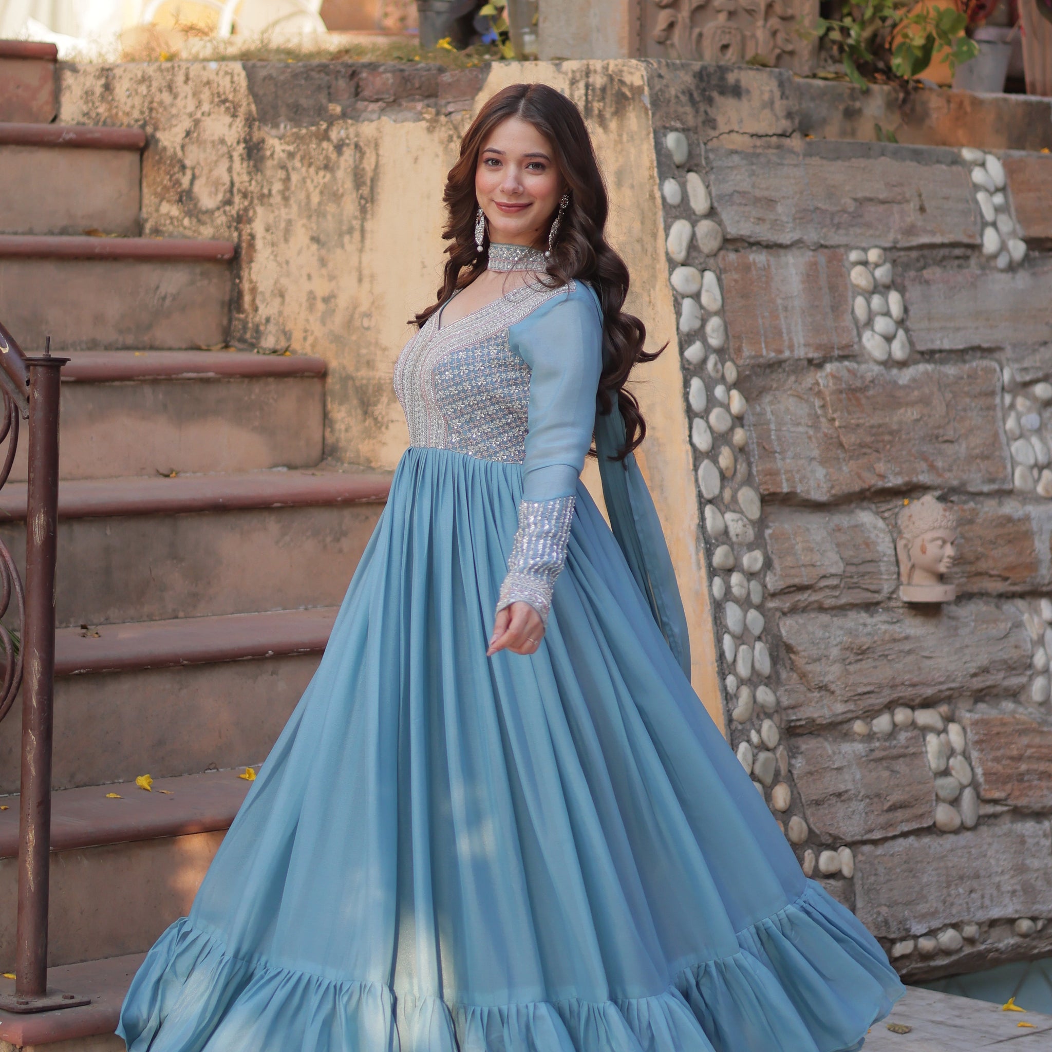 Designer Readymade Georgette Gown