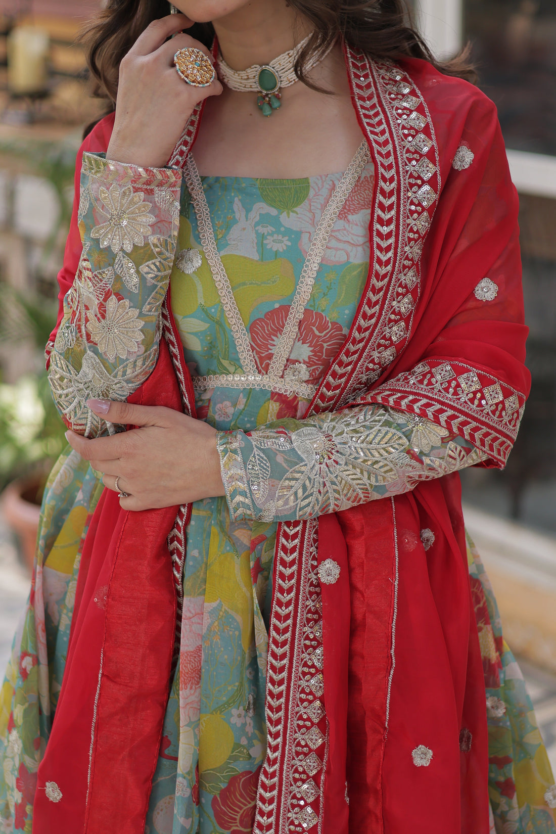 PREMIUM READYMADE ALIA CUT GOWN WITH DUPATTA SET