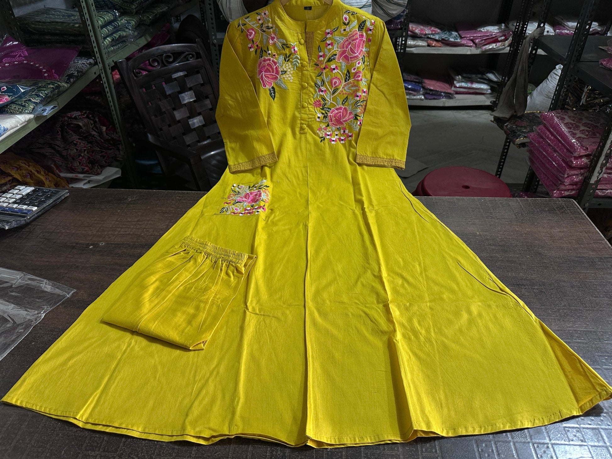 embroidery kurti, cotton kurti pant, Noorahe 