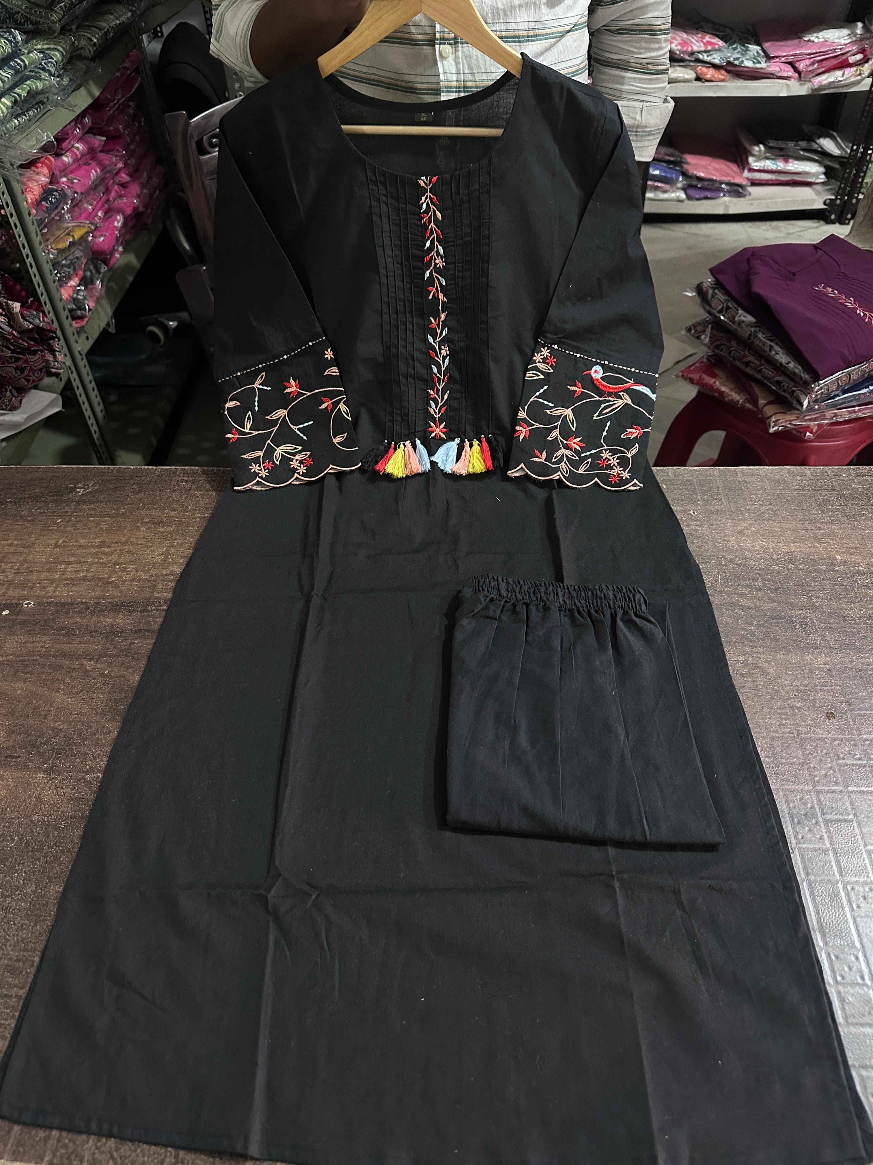 Embroidery Kurta set, cotton kurta set, Noorahe 