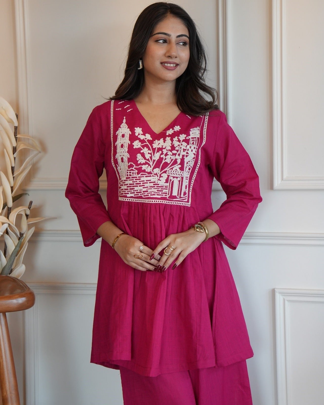 Women Pure Cotton Kurta Pant Set